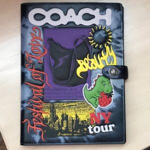 Coach Notebook Tie Dye Festival of Love Rexy with Strawberry